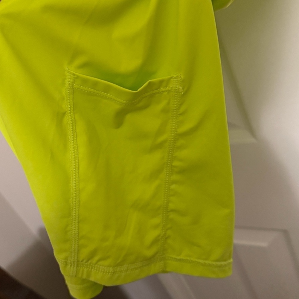 Antonio Melani Active Tennis Courtside Mini Dress hidden side pocket lime Large - Picture 6 of 10